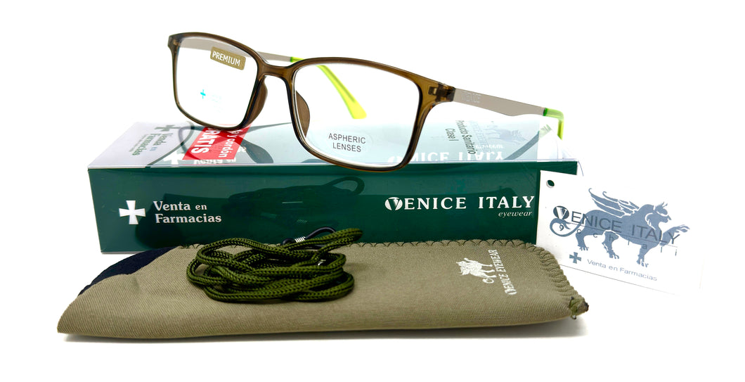 Gafas de Lectura SOFT UNISEX Marrón Verde