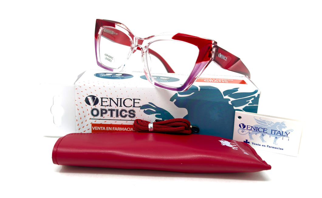 Gafas de Lectura STREEP Rojo Transparente