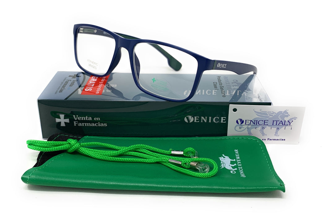 Gafas de Lectura RACE Azul Marino con Verde